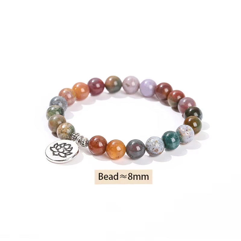 Natural Stone Eight Planets Bracelet for Men & Women - Chakra Energy Yoga Wristband Jewelry