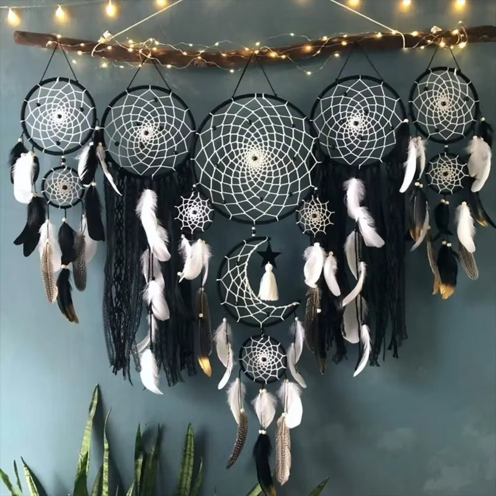 5-Piece Boho Dream Catcher Set - Macrame Wall Hangings for Kids' Nurseries, Your Sanctuary,  & Home Decor